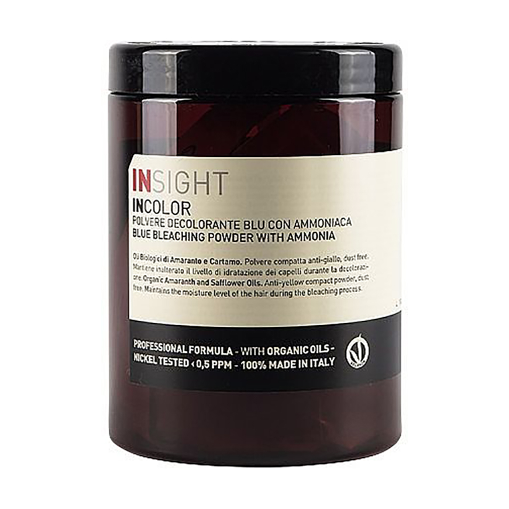 Синій знебарвлювальний порошок для волосся Insight Incolor Blue Bleaching Powder with Ammonia з аміаком, 500 г
Синій знебарвлювальний порошок для волосся Insight Incolor Blue Bleaching Powder with Ammonia з аміаком, 500 г