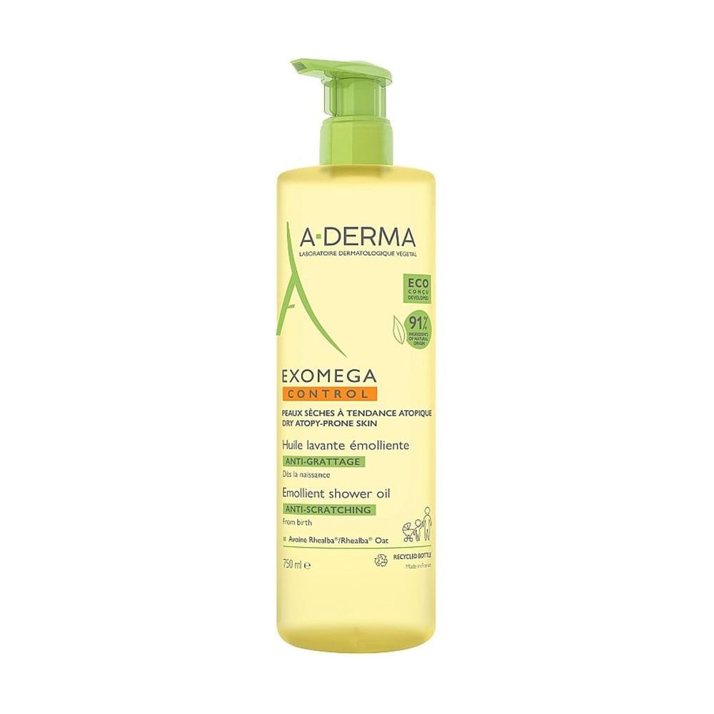 Пом'якшувальна олія для душу A-Derma Exomega Control Emollient Shower Oil Anti-Scratching, 750 мл
Пом'якшувальна олія для душу A-Derma Exomega Control Emollient Shower Oil Anti-Scratching, 750 мл