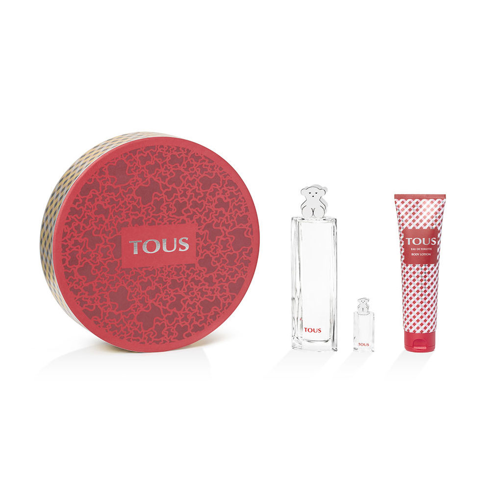 Парфумований набір жіночий Tous (туалетна вода, 90 мл + туалетна вода, 4.5 мл + лосьйон для тіла, 150 мл)
Парфумований набір жіночий Tous (туалетна вода, 90 мл + туалетна вода, 4.5 мл + лосьйон для тіла, 150 мл)