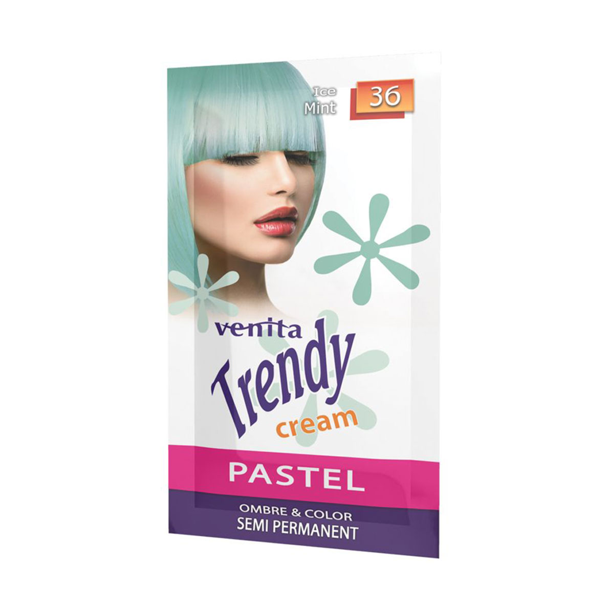 Уцінка! Відтінкова крем-фарба для волосся Venita Trendy Semi Permanent Color Cream 36 Крижана м'ята, 35 г (саше)
Уцінка! Відтінкова крем-фарба для волосся Venita Trendy Semi Permanent Color Cream 36 Крижана м'ята, 35 г (саше)