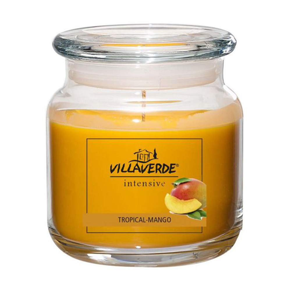 Ароматична свічка в банці з кришкою Villa Verde Intensive Tropical Mango діаметр 10 см, висота 10 см
Ароматична свічка в банці з кришкою Villa Verde Intensive Tropical Mango діаметр 10 см, висота 10 см