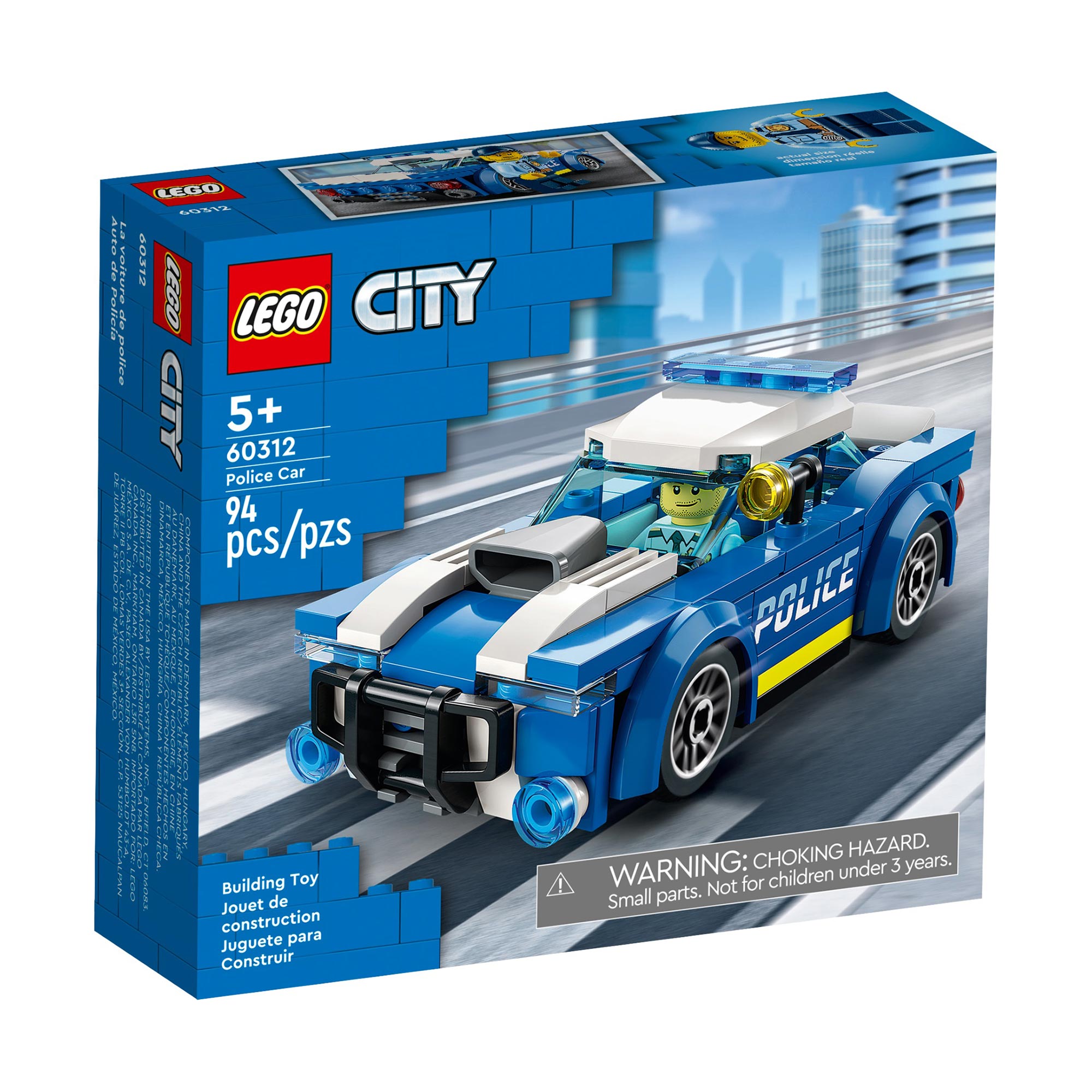 Конструктор LEGO City Police Поліцейський автомобіль, 94 деталі, від 5 років (60312) 
Конструктор LEGO City Police Поліцейський автомобіль, 94 деталі, від 5 років (60312)