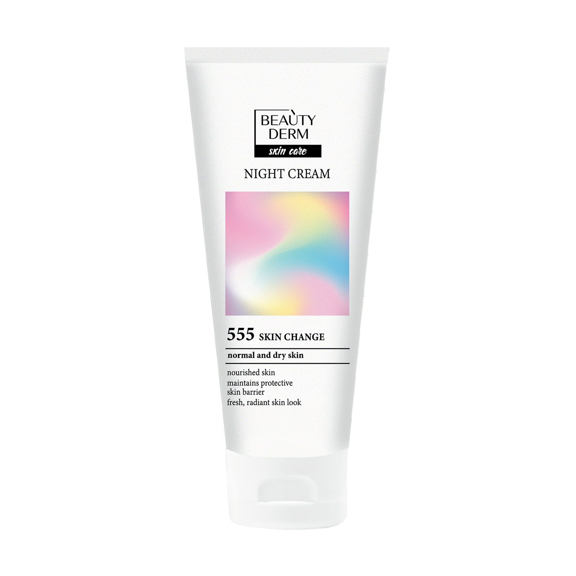 Уцінка! Нічний крем для обличчя BEAUTYDERM Ready Glow! для нормальної та сухої шкіри, 50 мл