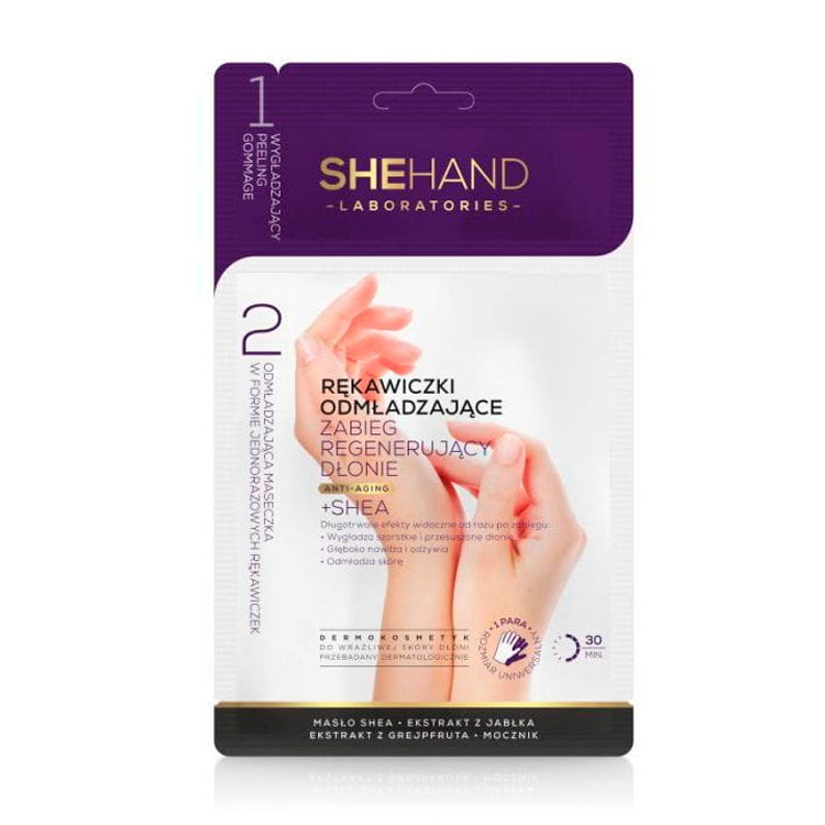 Маска-рукавички для рук SheHand з пілінгом, 4 г + 26 г
Маска-рукавички для рук SheHand з пілінгом, 4 г + 26 г