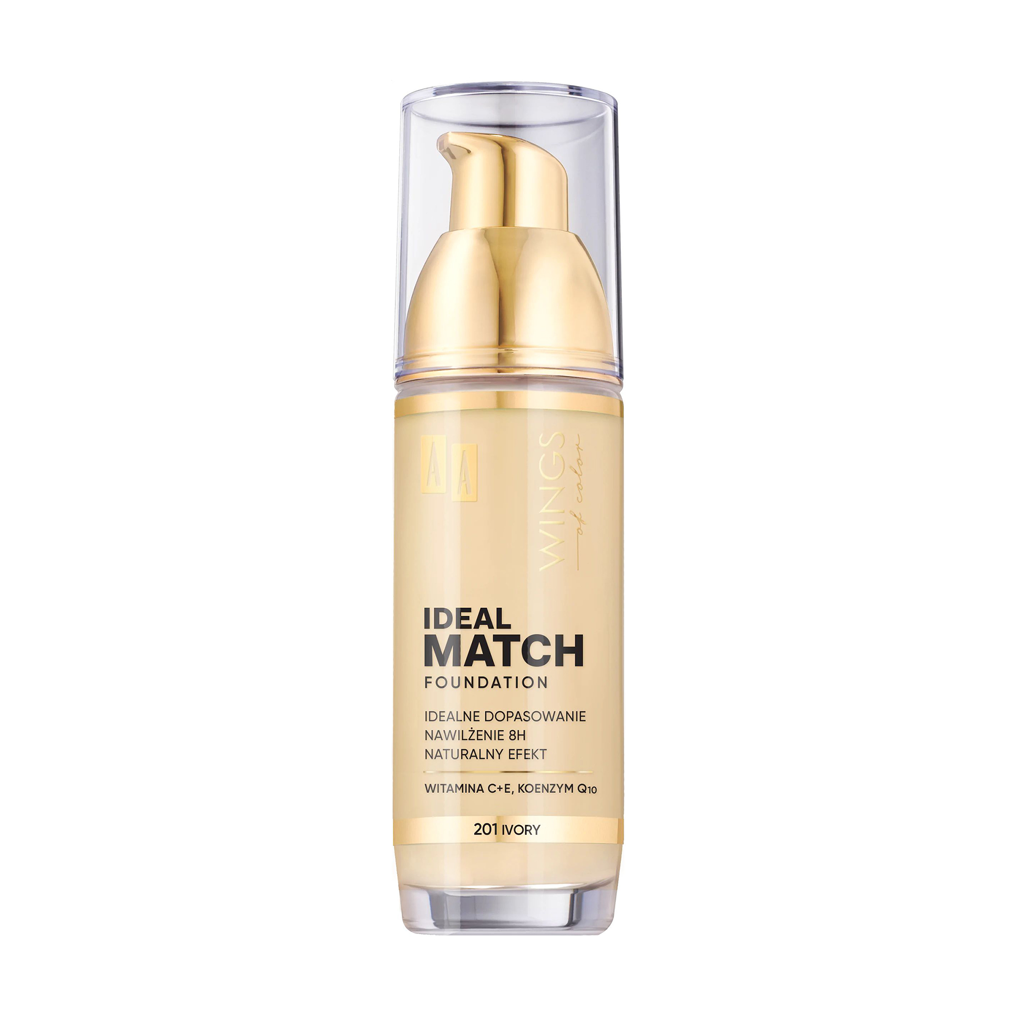 Тональний крем для обличчя AA Wings of Color Ideal Match Foundation з вітамінами E та C, 201 Ivory, 35 мл
Тональний крем для обличчя AA Wings of Color Ideal Match Foundation з вітамінами E та C, 201 Ivory, 35 мл