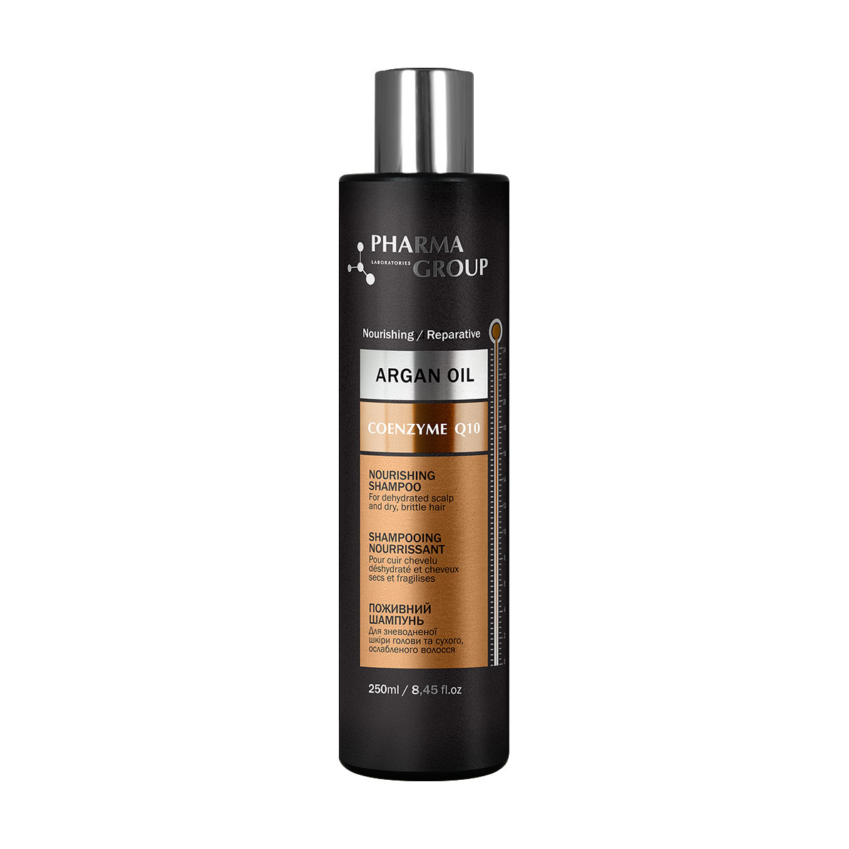 Живильний шампунь Pharma Group Argan Oil + Coenzyme Q10 Nourishing Shampoo для зневодненої шкіри голови та сухого, ослабленого волосся, 250 мл
Живильний шампунь Pharma Group Argan Oil + Coenzyme Q10 Nourishing Shampoo для зневодненої шкіри голови та сухого, ослабленого волосся, 250 мл