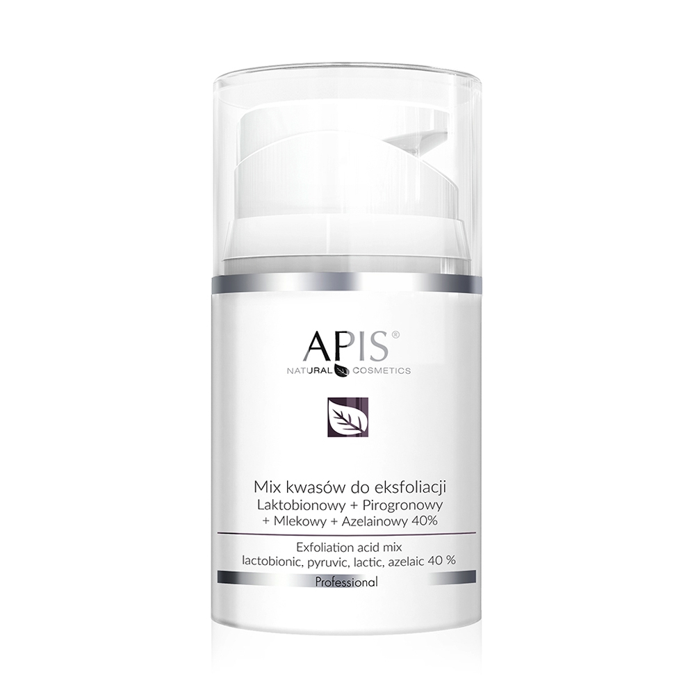 Суміш кислот для пілінгу обличчя Apis Natural Cosmetics Exfoliation Acid Mix Lactobionic + Pyruvic + Lactic + Ferulic 40%, 50 мл
Суміш кислот для пілінгу обличчя Apis Natural Cosmetics Exfoliation Acid Mix Lactobionic + Pyruvic + Lactic + Ferulic 40%, 50 мл