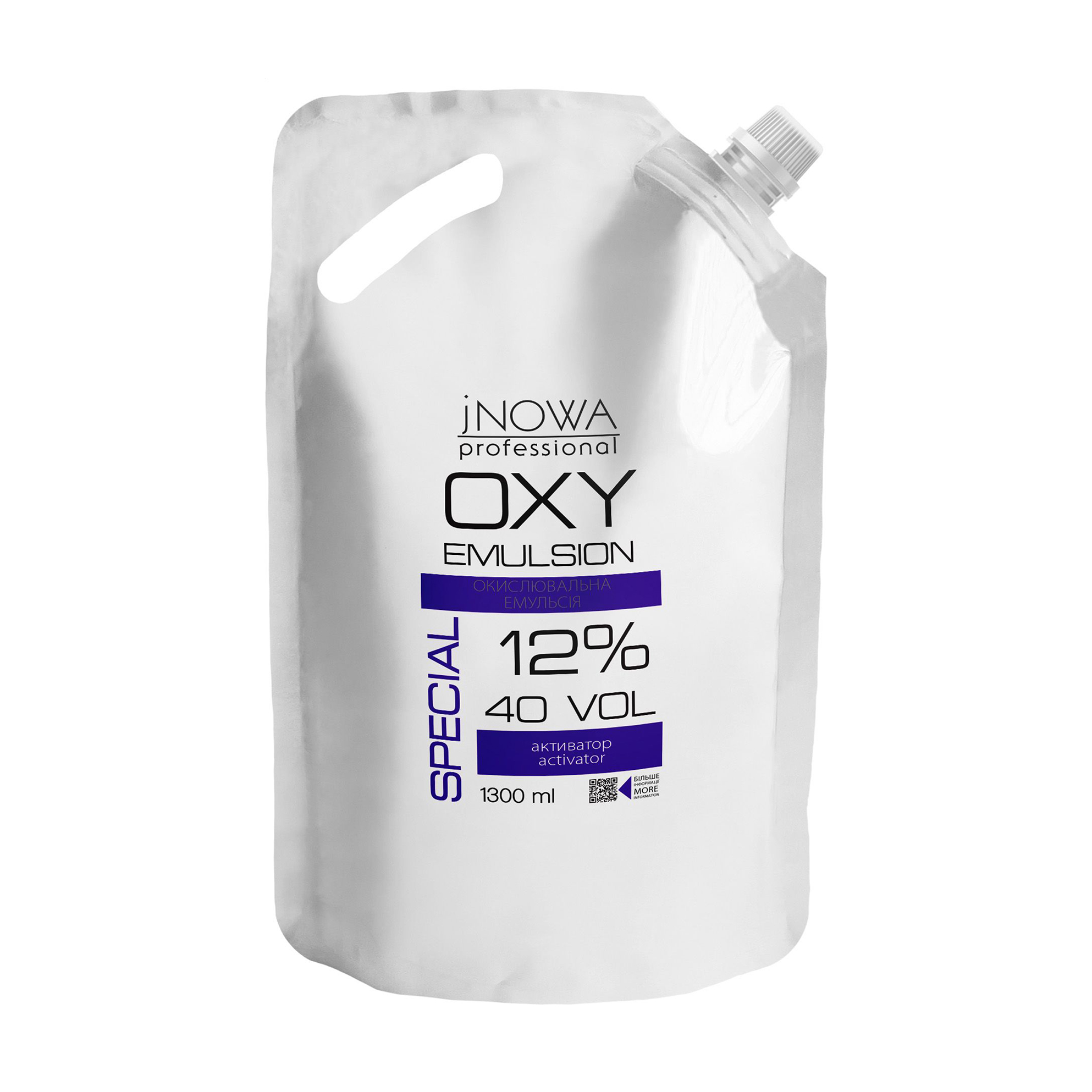 Окислювальна емульсія для фарбування волосся jNOWA Professional OXY Emulsoin 12% (40 Vol), 1.3 л
Окислювальна емульсія для фарбування волосся jNOWA Professional OXY Emulsoin 12% (40 Vol), 1.3 л