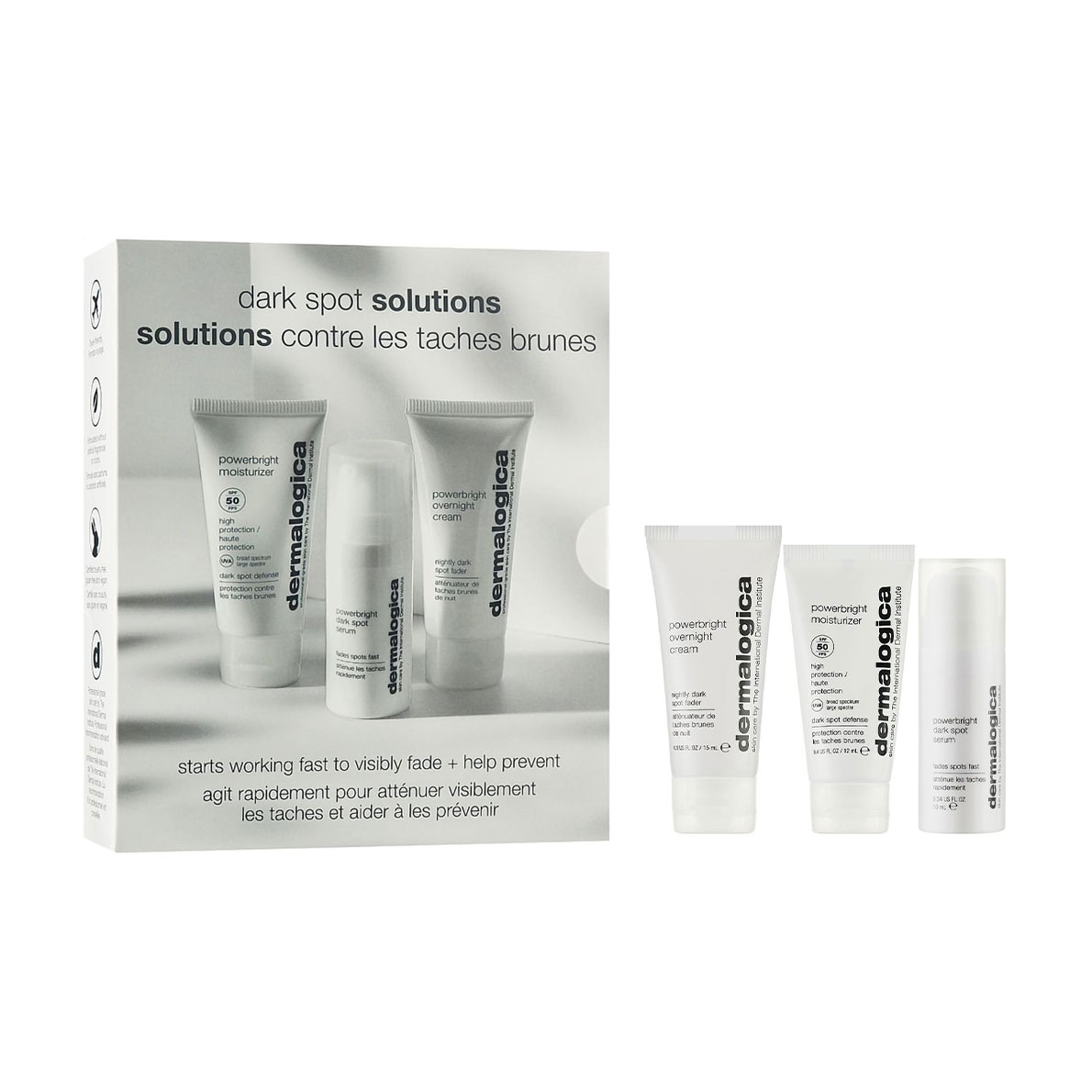 Уцінка! Набір для обличчя Dermalogica Dark Spot Solution Kit (сироватка, 10 мл + денний крем, 12 мл + нічний крем, 15 мл)
Уцінка! Набір для обличчя Dermalogica Dark Spot Solution Kit (сироватка, 10 мл + денний крем, 12 мл + нічний крем, 15 мл)