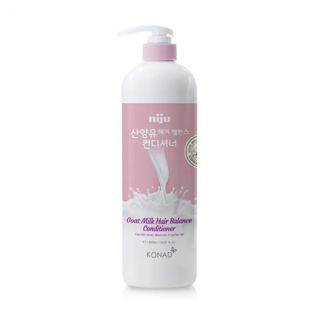 Балансувальний кондиціонер для волосся Konad Niju Goat Milk Hair Balance Conditioner, 1 л
Балансувальний кондиціонер для волосся Konad Niju Goat Milk Hair Balance Conditioner, 1 л