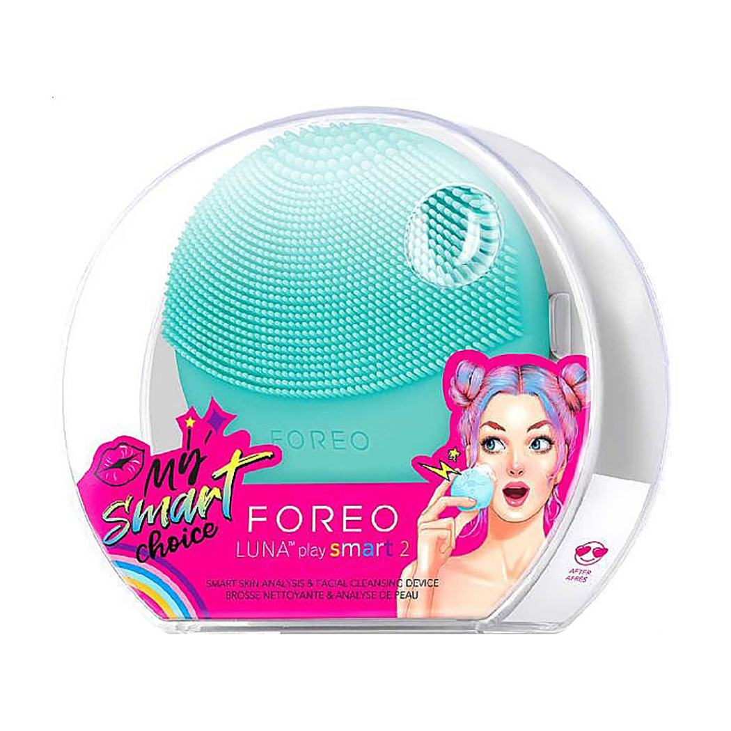 Розумна щіточка для персоналізованого очищення обличчя Foreo Luna Play Smart 2 Mint For You
Розумна щіточка для персоналізованого очищення обличчя Foreo Luna Play Smart 2 Mint For You