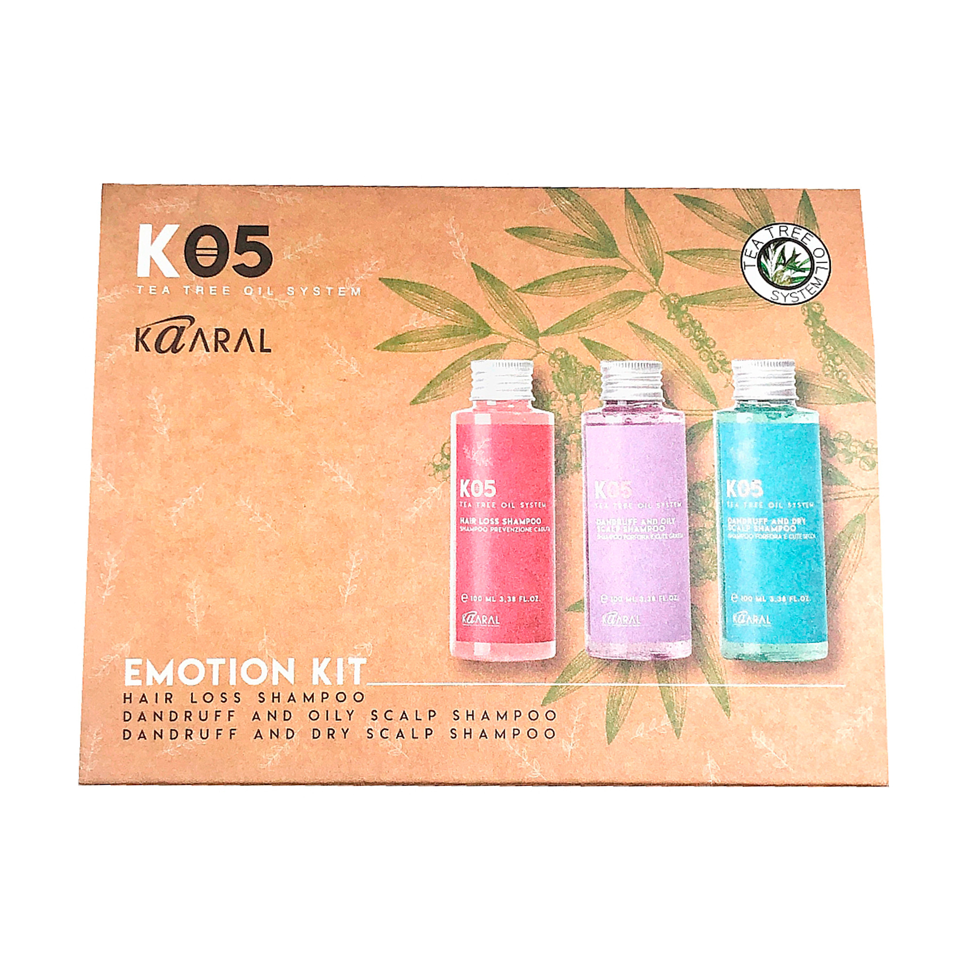 Набір шампунів Kaaral К05 Tea Tree Oil System (Anti Hair Loss, 100 мл + Dandruff And Oily Scalp, 100 мл + Dandruff And Dry Scalp, 100 мл)
Набір шампунів Kaaral К05 Tea Tree Oil System (Anti Hair Loss, 100 мл + Dandruff And Oily Scalp, 100 мл + Dandruff And Dry Scalp, 100 мл)