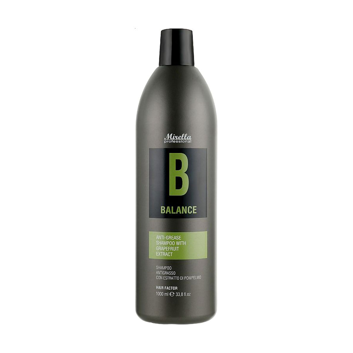 Шампунь Mirella Professional B Balance Anti-Grease Shampoo для схильного до жирності волосся, з екстрактом грейпфруту, 1 л
Шампунь Mirella Professional B Balance Anti-Grease Shampoo для схильного до жирності волосся, з екстрактом грейпфруту, 1 л