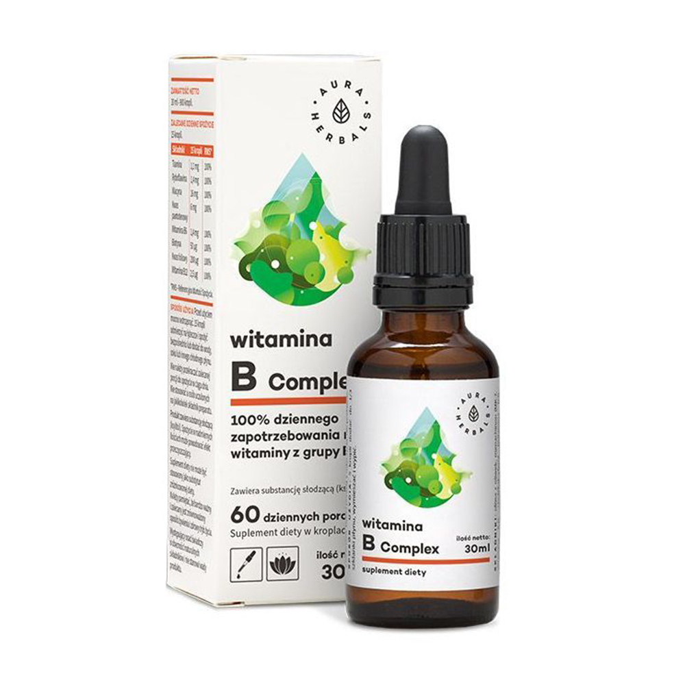 Комплекс вітамінів групи В Aura Herbals Vitamin B Complex в краплях, 30 мл
Комплекс вітамінів групи В Aura Herbals Vitamin B Complex в краплях, 30 мл
