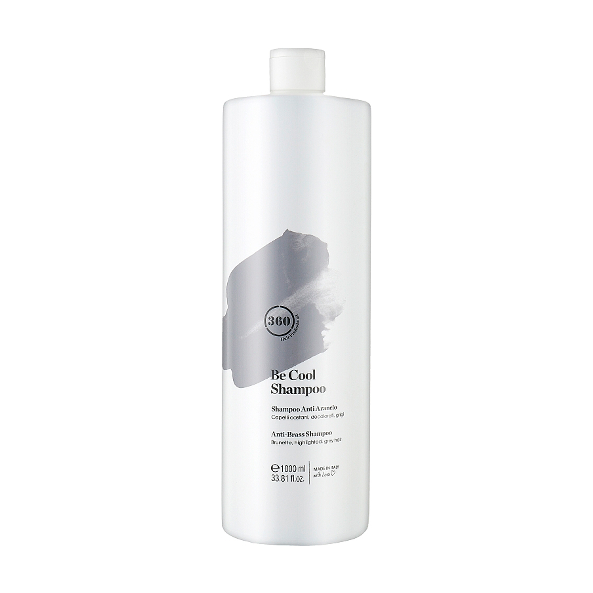 Тонувальний шампунь 360 Hair Professional Be Cool Shampoo для темного, освітленого або сивого волосся, 1 л
Тонувальний шампунь 360 Hair Professional Be Cool Shampoo для темного, освітленого або сивого волосся, 1 л