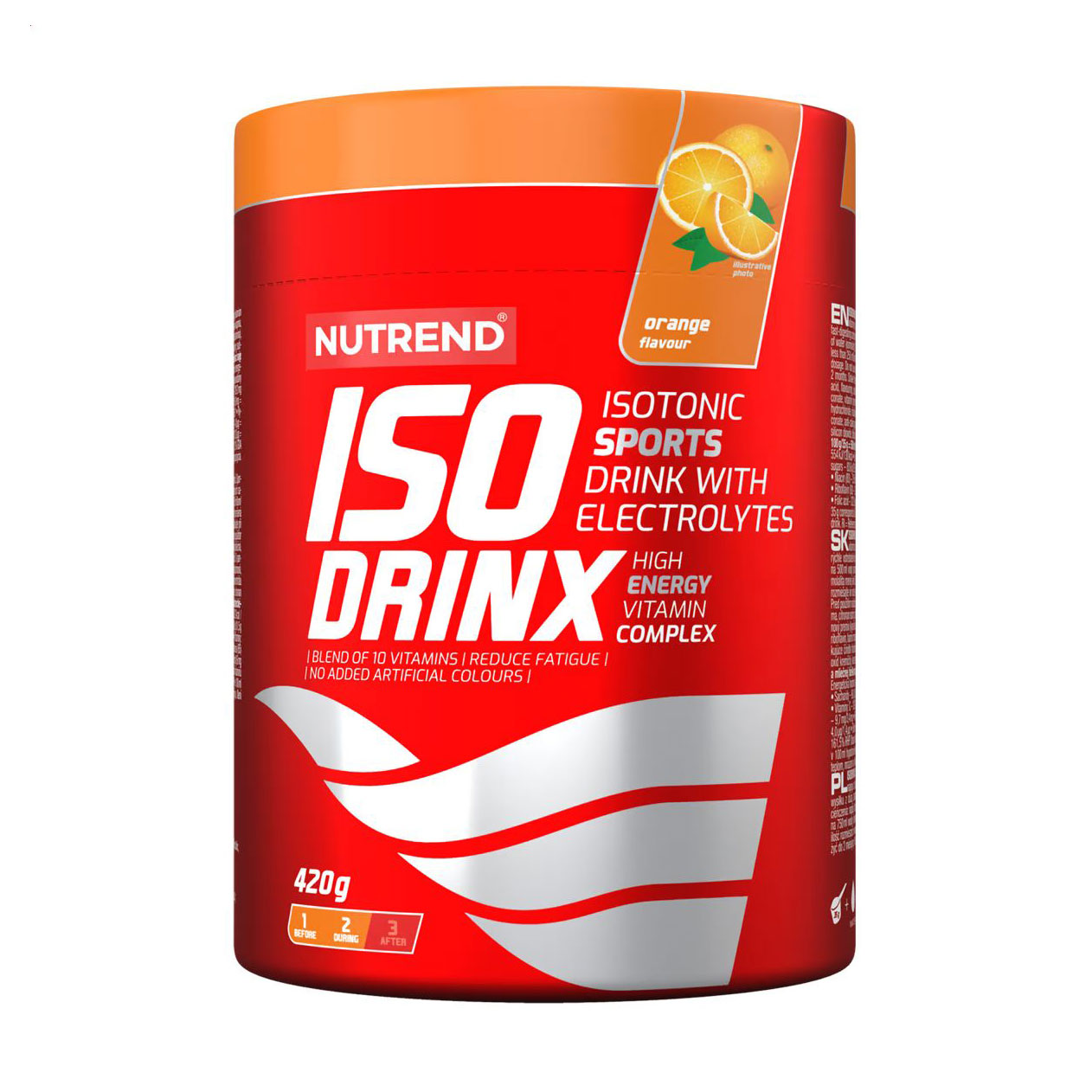 Ізотонік Nutrend Isodrinx Апельсин, в порошку, 420 г
Ізотонік Nutrend Isodrinx Апельсин, в порошку, 420 г