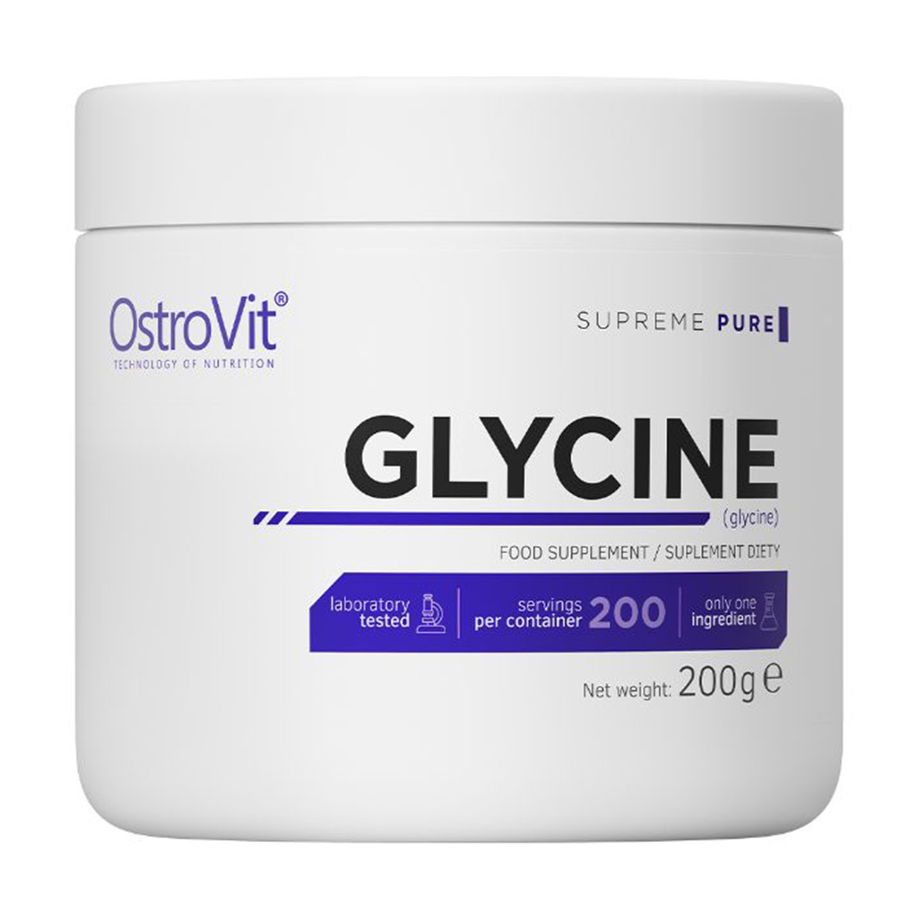 Гліцин OstroVit Supreme Pure Glycine в порошку, 200 г
Гліцин OstroVit Supreme Pure Glycine в порошку, 200 г