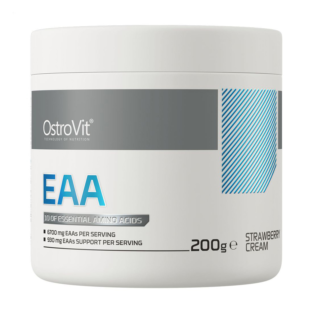 Амінокислоти OstroVit EAA Полуничний крем, в порошку, 200 г
Амінокислоти OstroVit EAA Полуничний крем, в порошку, 200 г