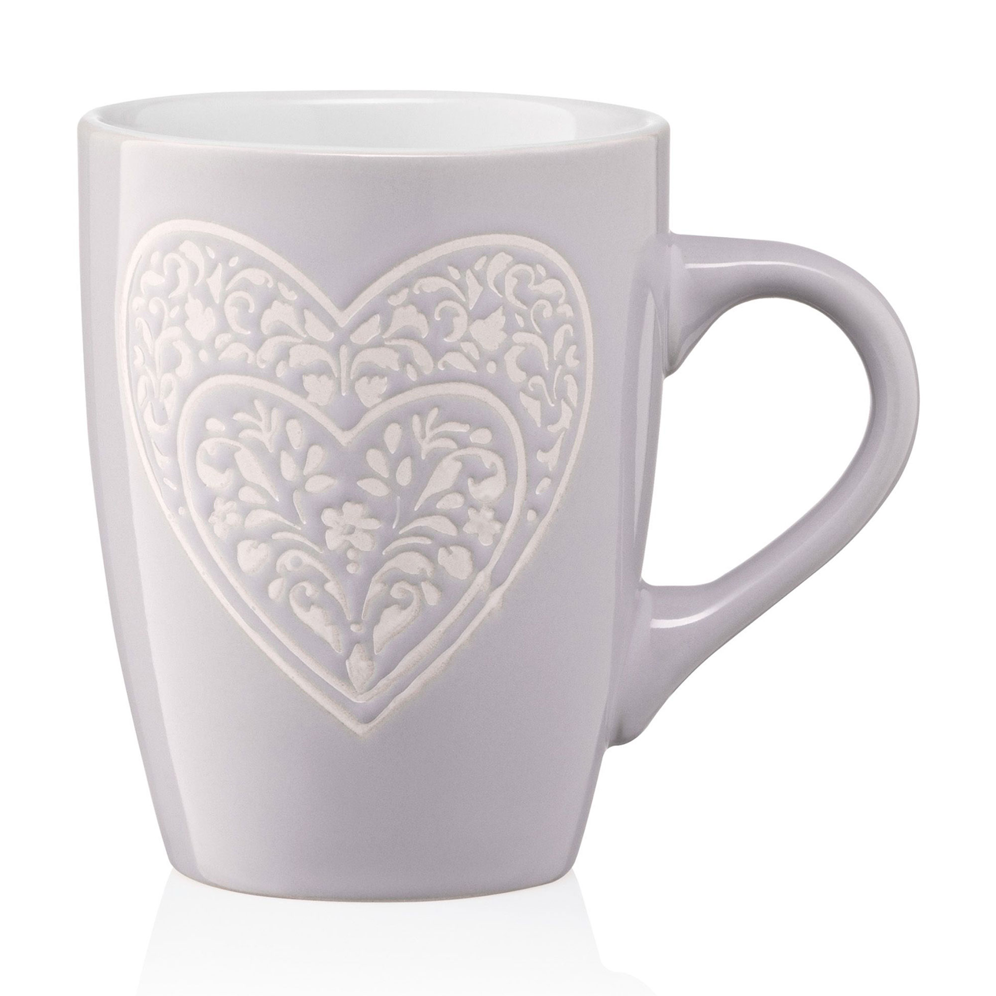 Чашка Ardesto Heart керамічна, сіра, 330 мл
Чашка Ardesto Heart керамічна, сіра, 330 мл