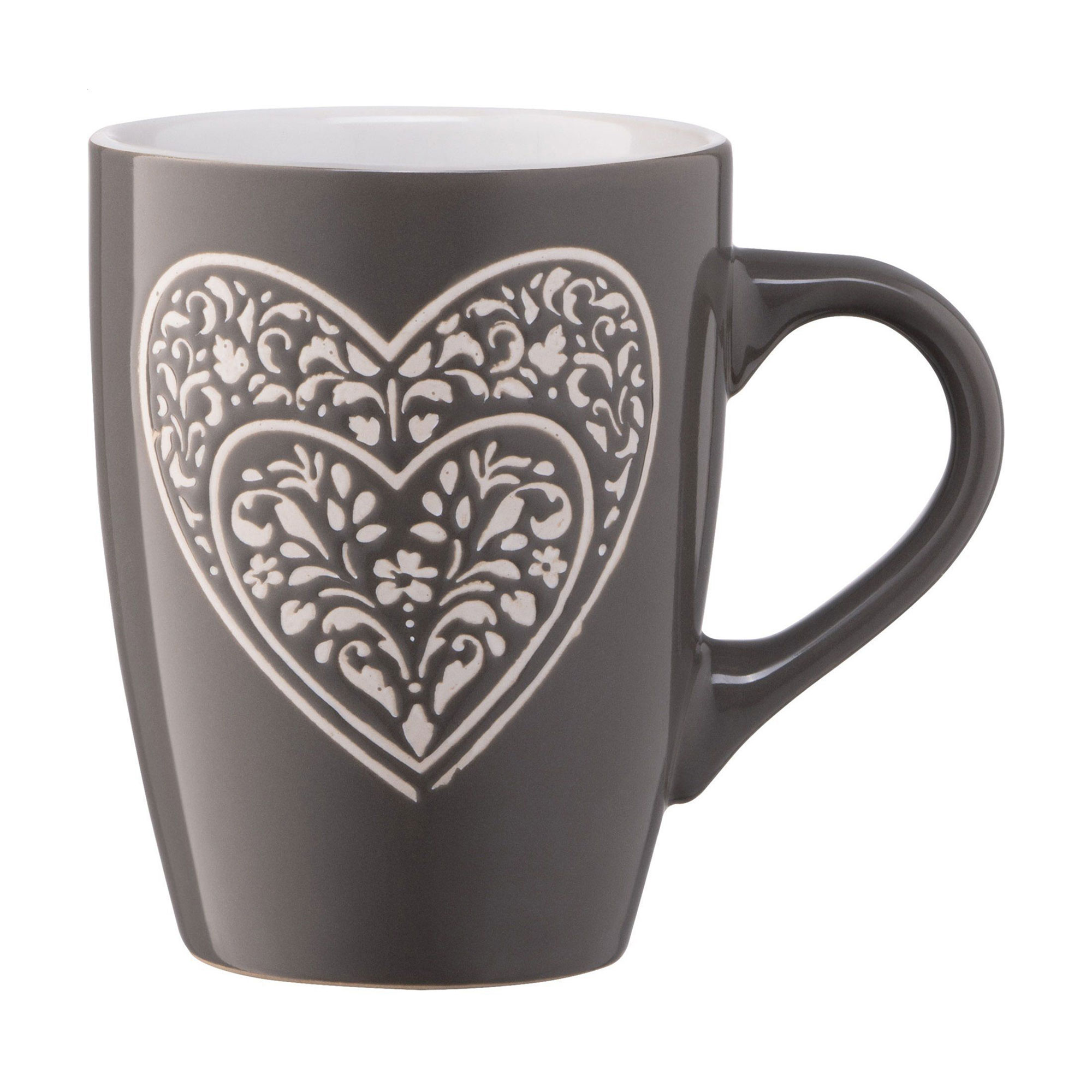Чашка Ardesto Heart керамічна, темно-сіра, 330 мл
Чашка Ardesto Heart керамічна, темно-сіра, 330 мл
