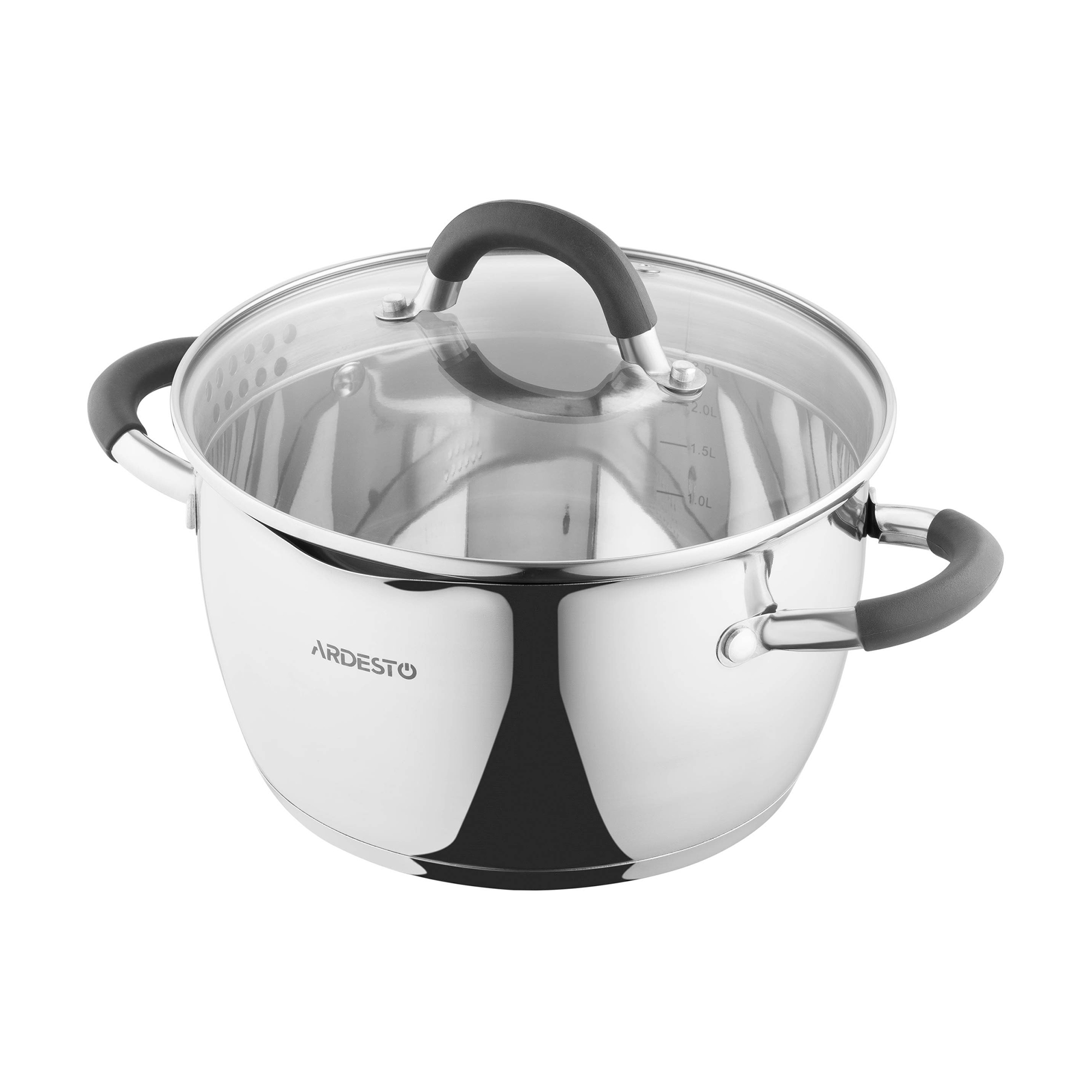 Каструля Ardesto Gemini з кришкою, діаметр 20 см, 3.2 л (AR1932GS)
Каструля Ardesto Gemini з кришкою, діаметр 20 см, 3.2 л (AR1932GS)