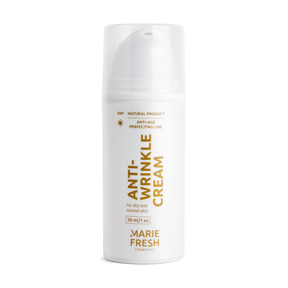 Денний крем Marie Fresh Cosmetics Anti-age Perfecting Line Anti-wrinkle Day Cream для сухої та нормальної шкіри обличчя, проти зморщок, 30 мл
Денний крем Marie Fresh Cosmetics Anti-age Perfecting Line Anti-wrinkle Day Cream для сухої та нормальної шкіри обличчя, проти зморщок, 30 мл