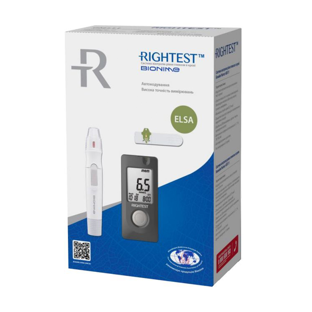 Глюкометр Bionime Rightest ELSA
Глюкометр Bionime Rightest ELSA