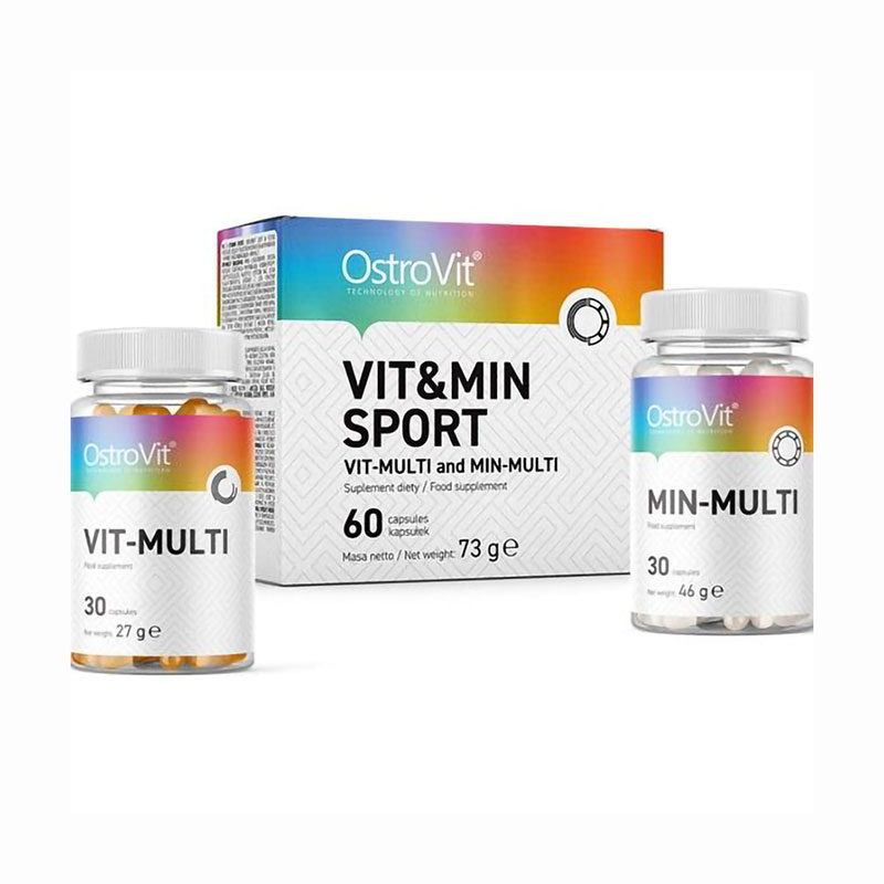 Вітаміни та мінерали OstroVit Vita&Minerals Sport, 60 капсул
Вітаміни та мінерали OstroVit Vita&Minerals Sport, 60 капсул