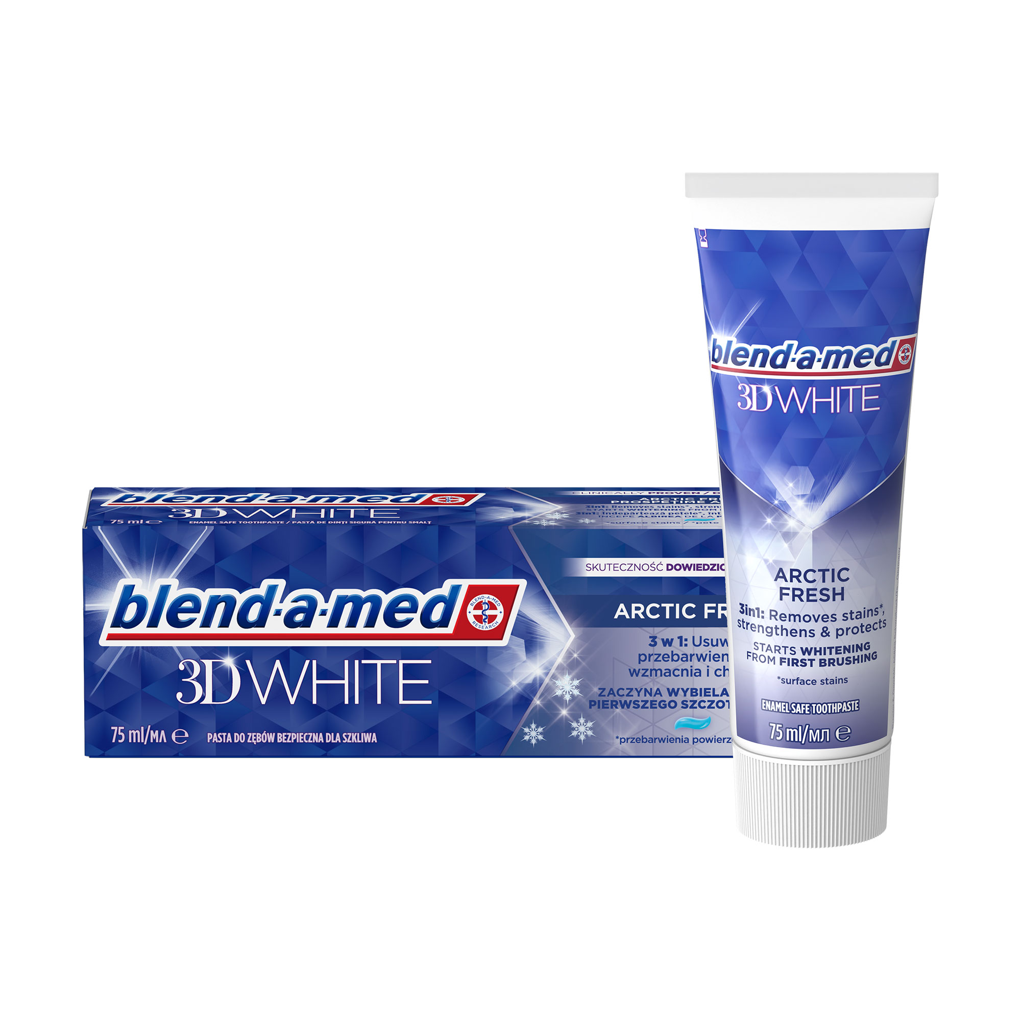 Зубна паста blend-a-med 3D White Арктична свіжість, 75 мл
Зубна паста blend-a-med 3D White Арктична свіжість, 75 мл