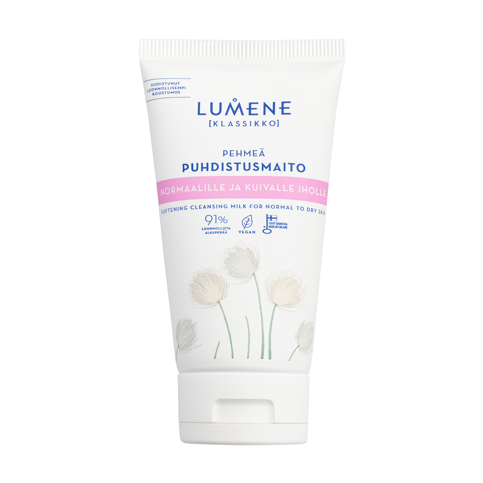 М'яке очищувальне молочко для обличчя Lumene Klassikko Softening Cleansing Milk для нормальної та сухої шкіри, 150 мл 
М'яке очищувальне молочко для обличчя Lumene Klassikko Softening Cleansing Milk для нормальної та сухої шкіри, 150 мл