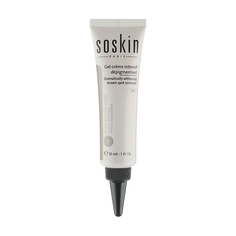 Освітлювальний коректор для обличчя Soskin Dramatically Whitening Brown Spot Corrector проти пігментації, 30 мл
Освітлювальний коректор для обличчя Soskin Dramatically Whitening Brown Spot Corrector проти пігментації, 30 мл