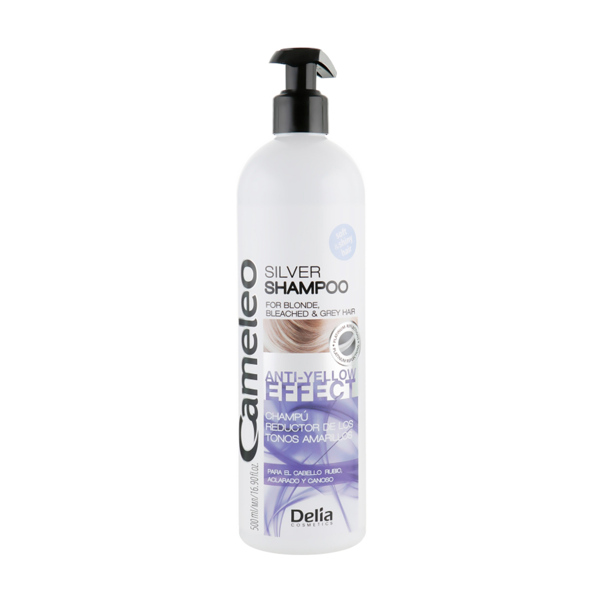 Шампунь Delia Cosmetics Cameleo Silver Anti-Yellow Effect Shampoo для світлого волосся, з анти-жовтим ефектом, 500 мл
Шампунь Delia Cosmetics Cameleo Silver Anti-Yellow Effect Shampoo для світлого волосся, з анти-жовтим ефектом, 500 мл