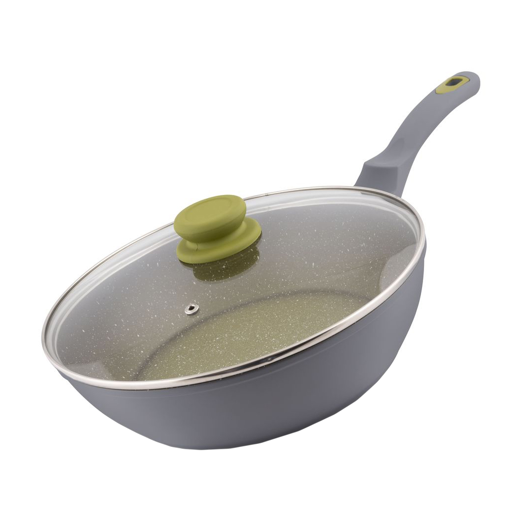 Сковорода Lamart Olive зі скляною кришкою, 28*7.5 см (LT1196)
Сковорода Lamart Olive зі скляною кришкою, 28*7.5 см (LT1196)