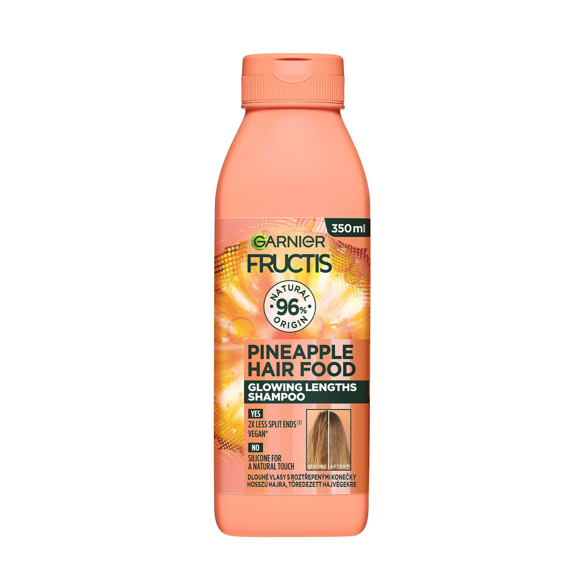 Шампунь Garnier Fructis HairFood Ананас, сяюча довжина, для довгого, тьмяного волосся, 350 мл
Шампунь Garnier Fructis HairFood Ананас, сяюча довжина, для довгого, тьмяного волосся, 350 мл