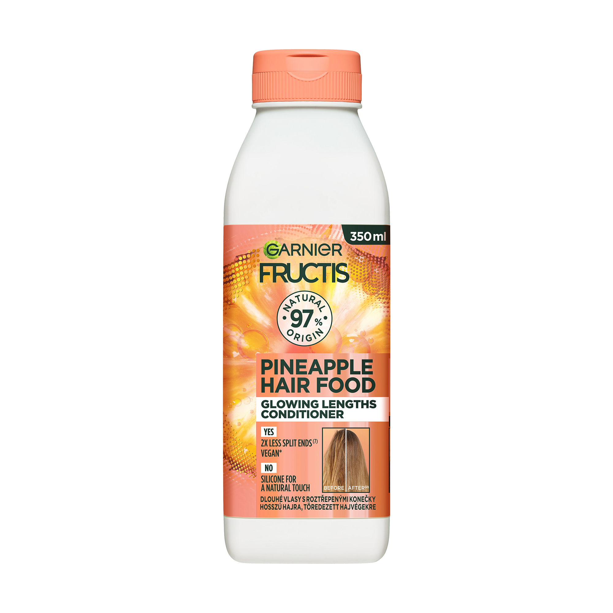 Бальзам-ополіскувач Garnier Fructis HairFood Ананас, сяюча довжина, для довгого, тьмяного волосся, 350 мл
Бальзам-ополіскувач Garnier Fructis HairFood Ананас, сяюча довжина, для довгого, тьмяного волосся, 350 мл