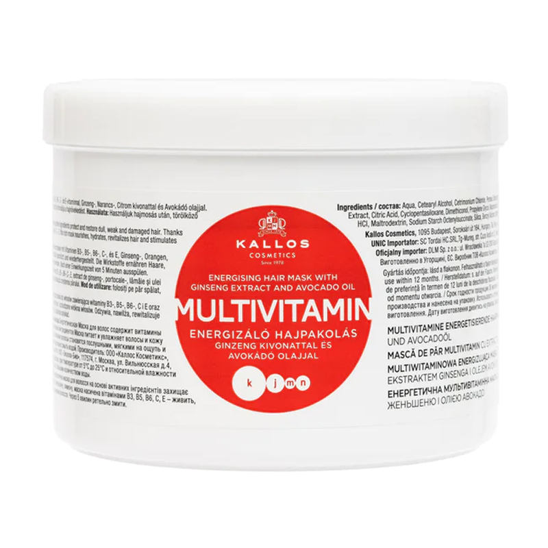 Уцінка! Мультивітамінна маска для волосся Kallos Cosmetics KJMN Multivitamin Energising Hair Mask з екстрактом женьшеню та олією авокадо, 500 мл
Уцінка! Мультивітамінна маска для волосся Kallos Cosmetics KJMN Multivitamin Energising Hair Mask з екстрактом женьшеню та олією авокадо, 500 мл