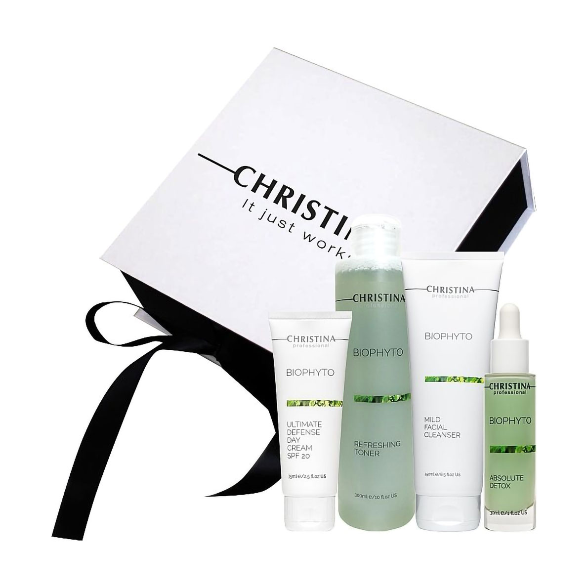 Уцінка! Набір для обличчя Christina Bio Phyto (тонік, 300 мл + гель, 250 мл + сироватка, 30 мл + крем, 75 мл)
Уцінка! Набір для обличчя Christina Bio Phyto (тонік, 300 мл + гель, 250 мл + сироватка, 30 мл + крем, 75 мл)