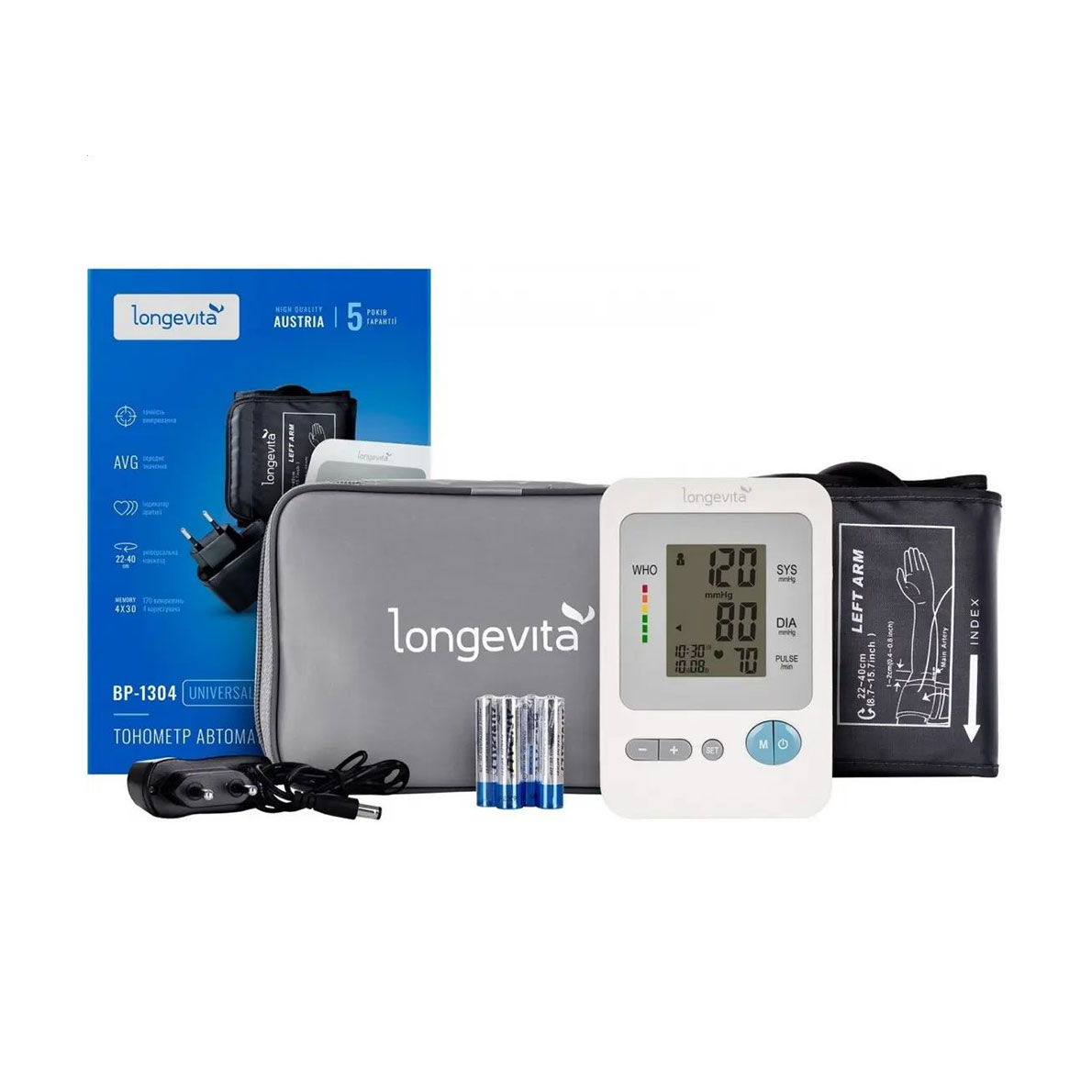 Тонометр Longevita Universal (BP-1304)
Тонометр Longevita Universal (BP-1304)