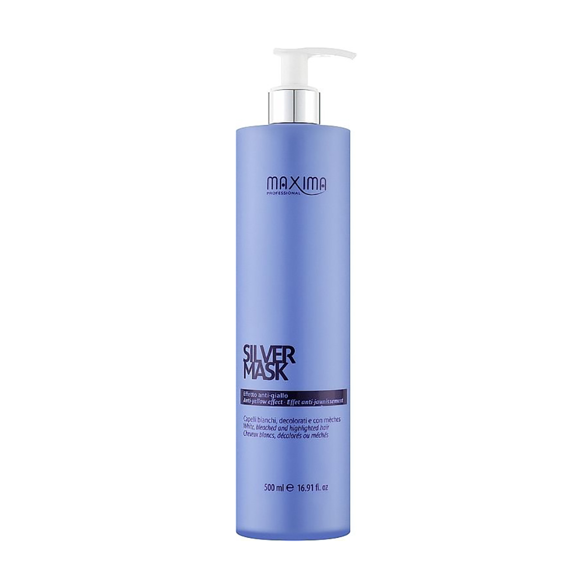 Маска для волосся Maxima Professional Silver Anti-Yellow Effect Mask з антижовтим ефектом, 500 мл
Маска для волосся Maxima Professional Silver Anti-Yellow Effect Mask з антижовтим ефектом, 500 мл