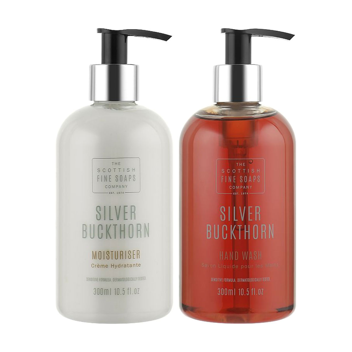 Уцінка! Набір для догляду за руками Scottish Fine Soaps Срібна обліпиха (зволожувальний засіб, 300 мл + очищувальний засіб, 300 мл)
Уцінка! Набір для догляду за руками Scottish Fine Soaps Срібна обліпиха (зволожувальний засіб, 300 мл + очищувальний засіб, 300 мл)