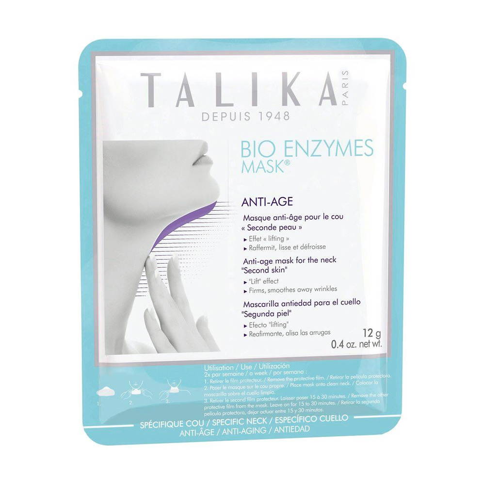 Уцінка! Маска для шиї Talika Bio Enzymes Anti-Aging Neck Mask, 12 г
Уцінка! Маска для шиї Talika Bio Enzymes Anti-Aging Neck Mask, 12 г