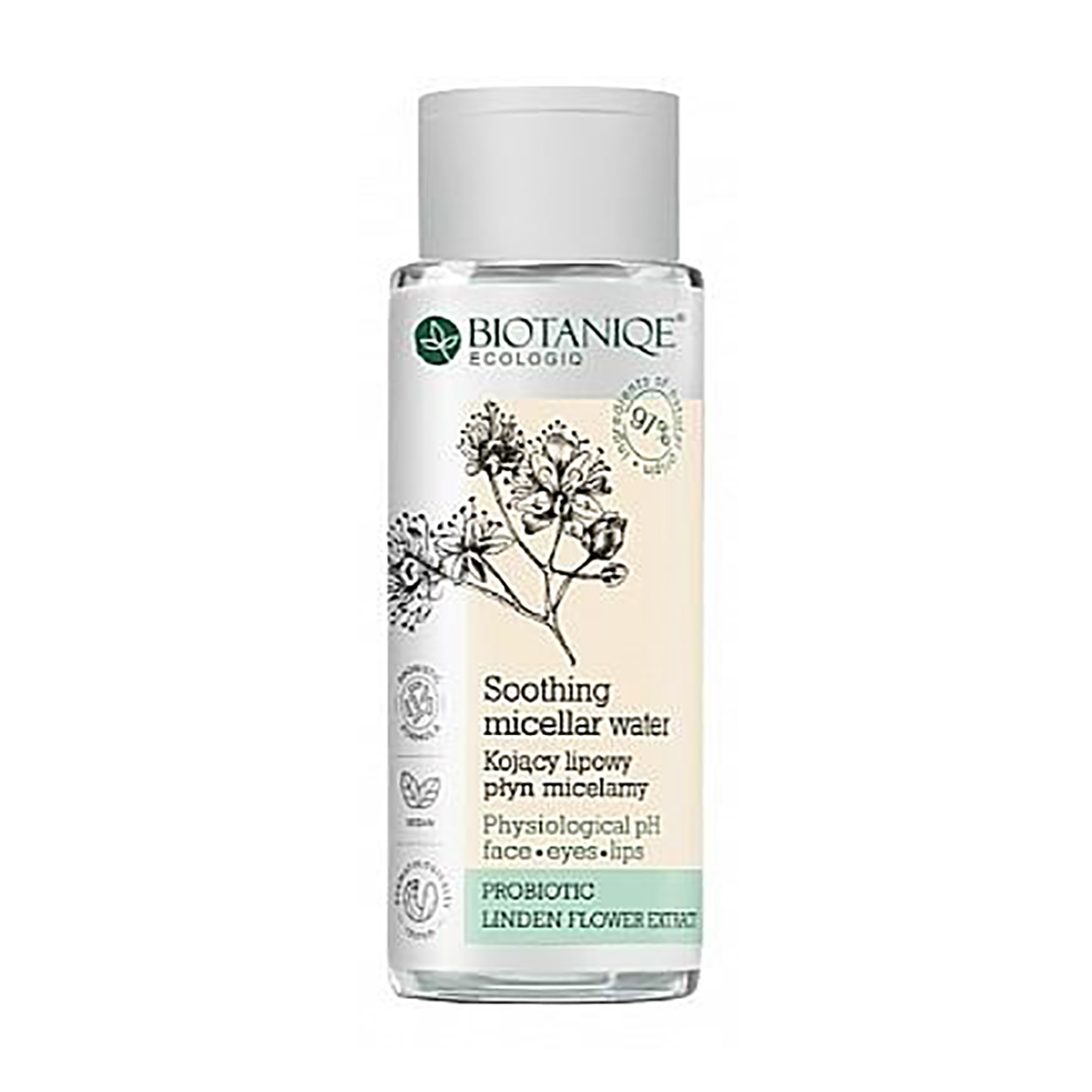 Заспокійлива міцелярна вода Biotaniqe Ecologiq Soothing Micellar Water з екстрактом липи, 300 мл
Заспокійлива міцелярна вода Biotaniqe Ecologiq Soothing Micellar Water з екстрактом липи, 300 мл