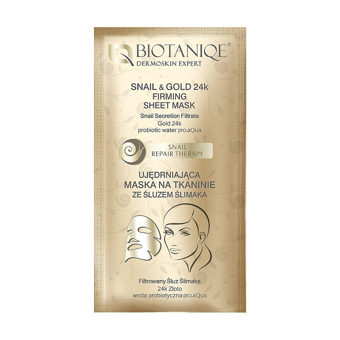 Уцінка! Зміцнювальна тканинна маска для обличчя Biotaniqe Snail Repair Therapy Snail & 24k Gold Firming Sheet Mask, 15 мл
Уцінка! Зміцнювальна тканинна маска для обличчя Biotaniqe Snail Repair Therapy Snail & 24k Gold Firming Sheet Mask, 15 мл