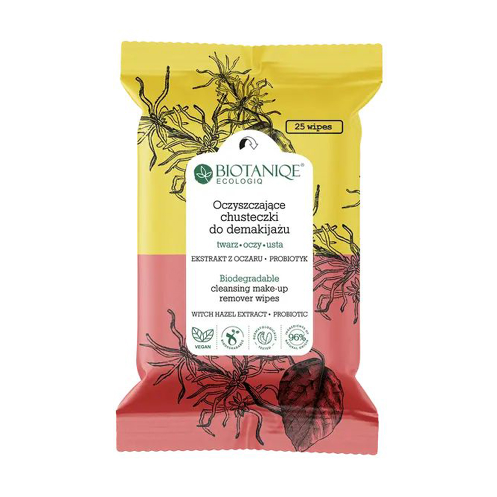 Вологі серветки для зняття макіяжу Biotaniqe Ecologiq Cleansing Make-Up Remover Wipes очищувальні, 25 шт
Вологі серветки для зняття макіяжу Biotaniqe Ecologiq Cleansing Make-Up Remover Wipes очищувальні, 25 шт