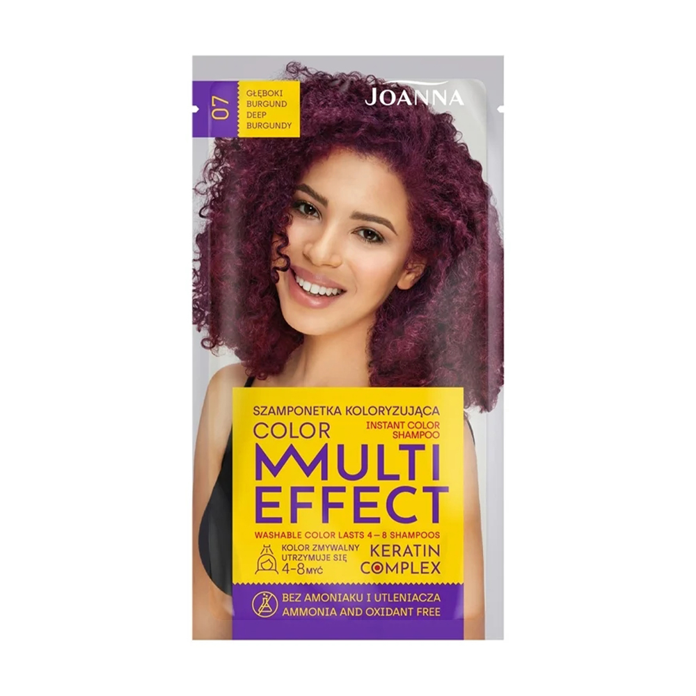 Уцінка! Відтінковий шампунь для волосся Joanna Multi Effect Color Keratin Complex 07 Deep Burgundy, 35 г
Уцінка! Відтінковий шампунь для волосся Joanna Multi Effect Color Keratin Complex 07 Deep Burgundy, 35 г