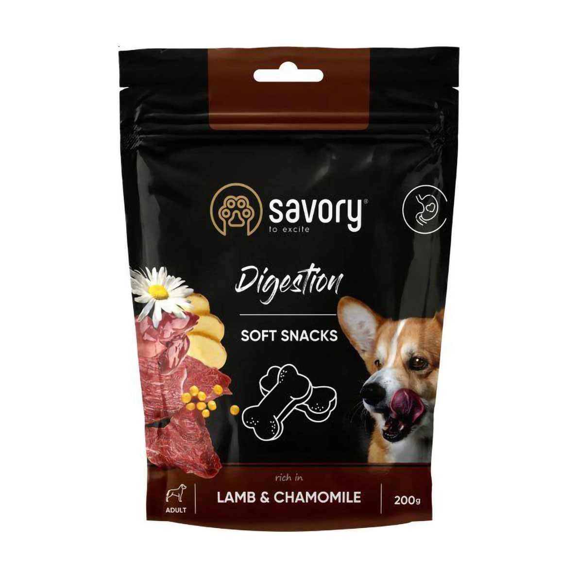 Ласощі для покращення травлення собак Savory Digestion Soft Snacks Lamb & Chamomile з ягням та ромашкою, 200 г
Ласощі для покращення травлення собак Savory Digestion Soft Snacks Lamb & Chamomile з ягням та ромашкою, 200 г