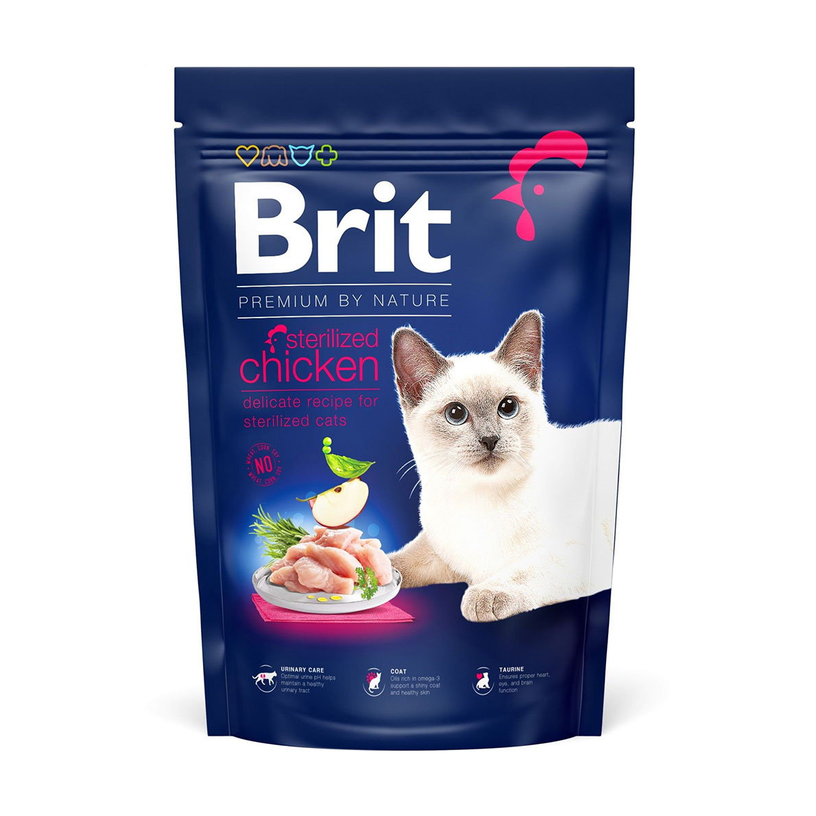 Сухий корм для стерилізованих кішок Brit Premium by Nature Cat Sterilised з куркою, 1.5 кг
Сухий корм для стерилізованих кішок Brit Premium by Nature Cat Sterilised з куркою, 1.5 кг