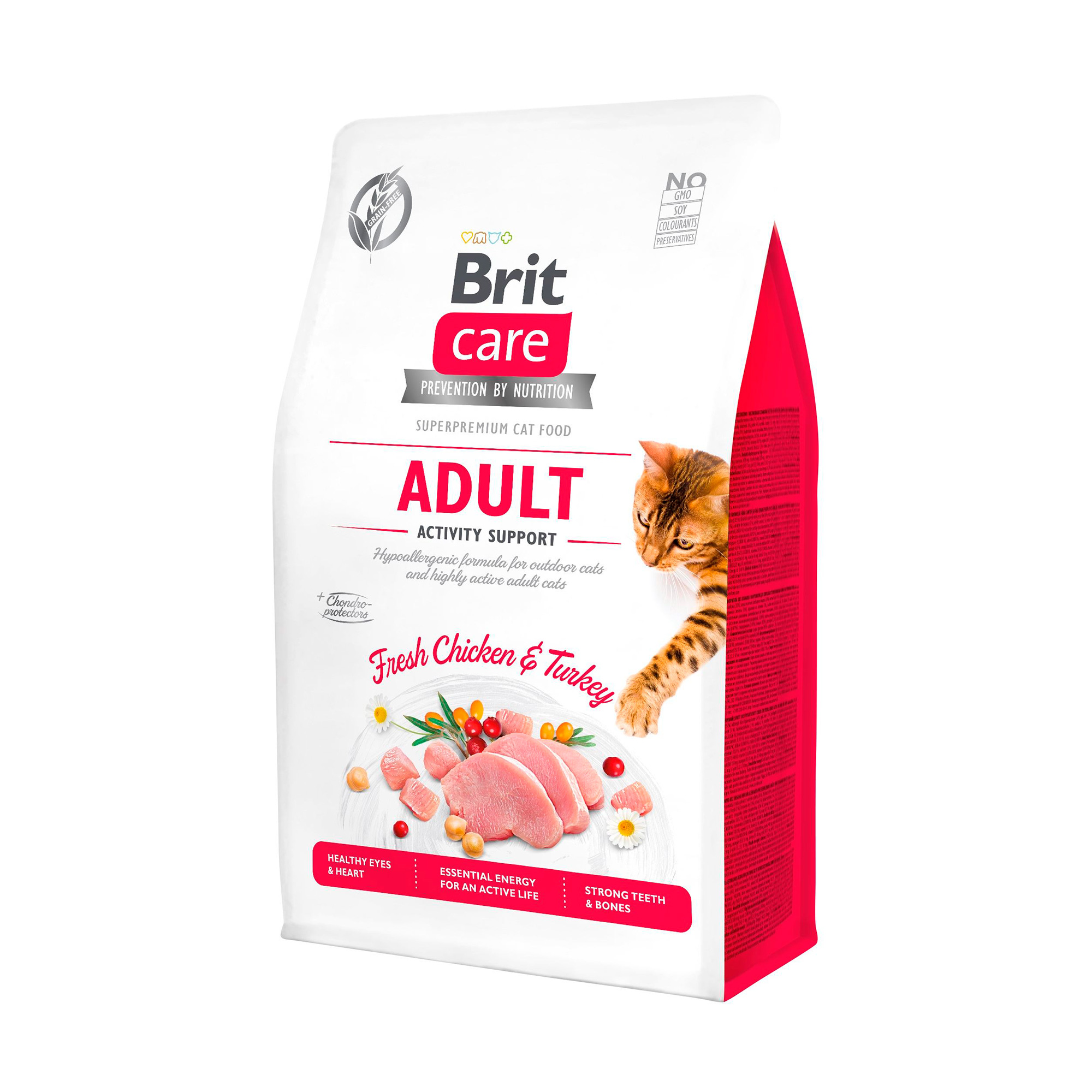 Сухий корм для дорослих кішок Brit Care Adult Activity Support зі свіжою куркою та індичкою, 400 г
Сухий корм для дорослих кішок Brit Care Adult Activity Support зі свіжою куркою та індичкою, 400 г