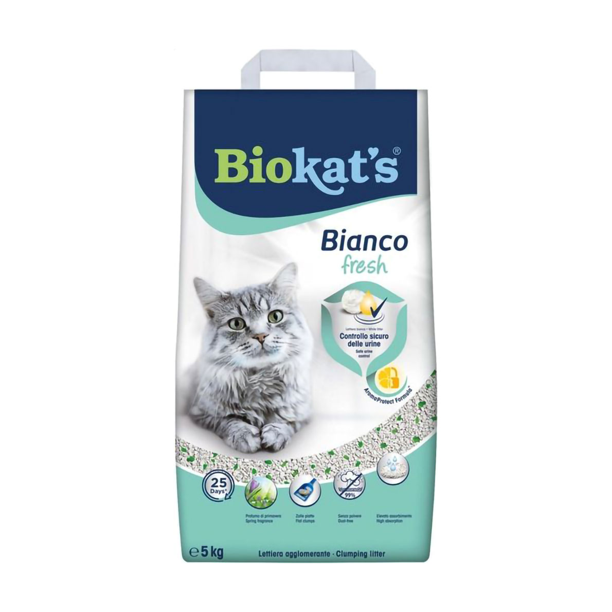 Наповнювач туалетів для кішок Biokat's Bianco Fresh бентонітовий, 5 кг
Наповнювач туалетів для кішок Biokat's Bianco Fresh бентонітовий, 5 кг