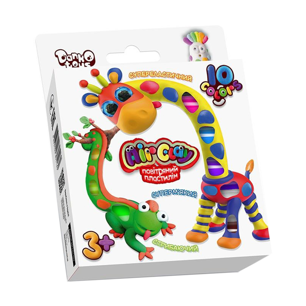 Дитячий набір пластиліну Danko Toys Air Clay, 10 кольорів, від 3 років (ARCL-03-01U)
Дитячий набір пластиліну Danko Toys Air Clay, 10 кольорів, від 3 років (ARCL-03-01U)